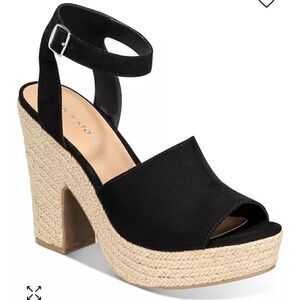 Sun + Stone Fey Espadrille Dress Sandals Size 8 NWOT